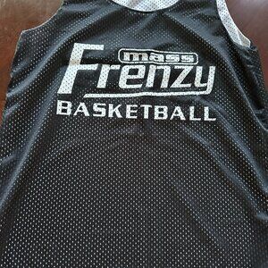 Mass Frenzy Basketball Jersey Pinney Reversible #13 Black White